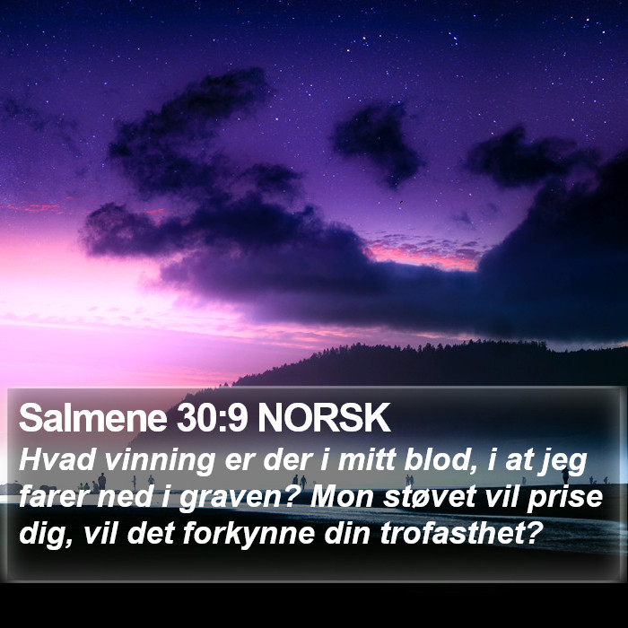 Salmene 30:9 NORSK Bible Study