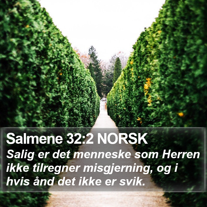 Salmene 32:2 NORSK Bible Study