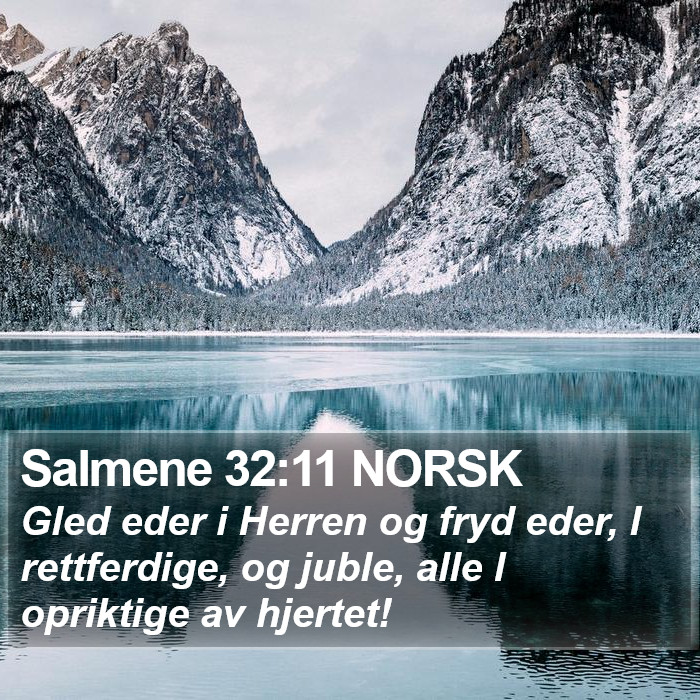 Salmene 32:11 NORSK Bible Study