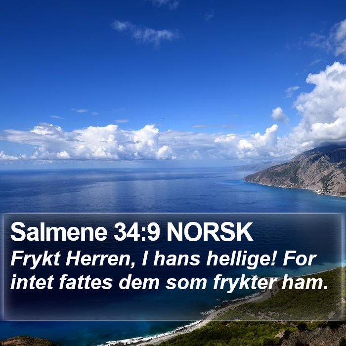 Salmene 34:9 NORSK Bible Study