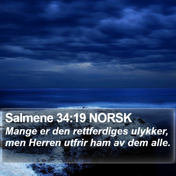Salmene 34:19 NORSK Bible Study