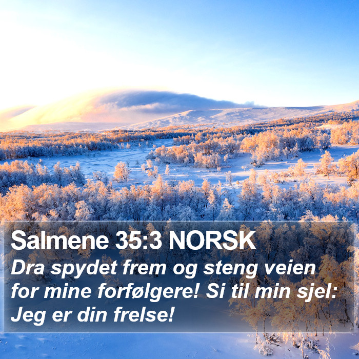 Salmene 35:3 NORSK Bible Study