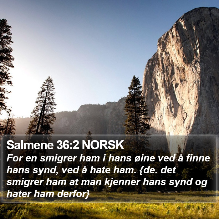 Salmene 36:2 NORSK Bible Study