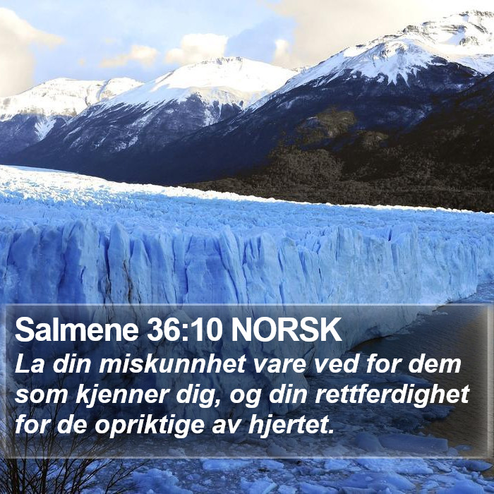 Salmene 36:10 NORSK Bible Study