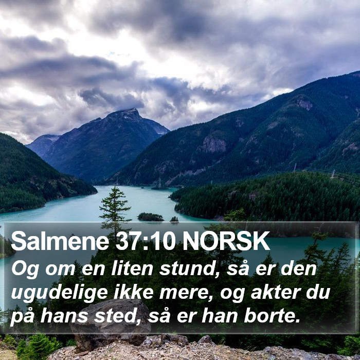 Salmene 37:10 NORSK Bible Study