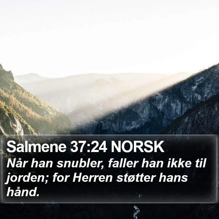 Salmene 37:24 NORSK Bible Study