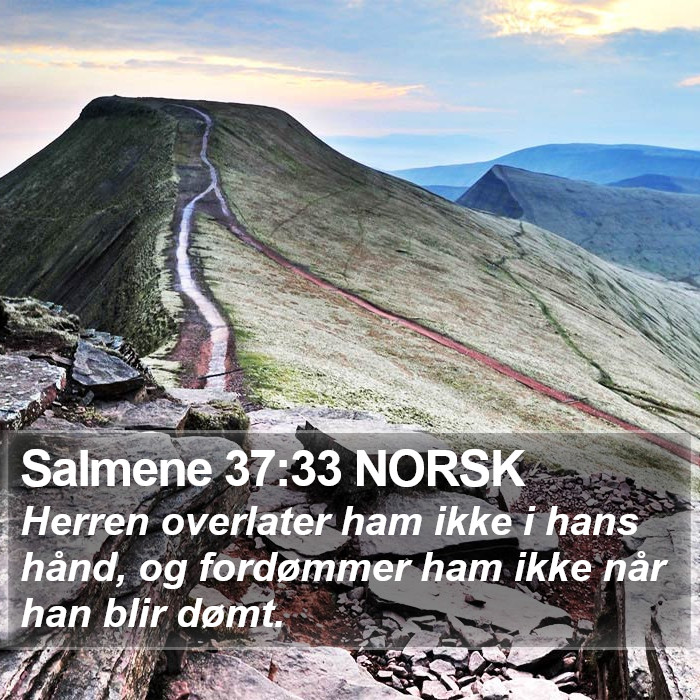 Salmene 37:33 NORSK Bible Study