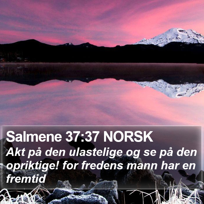 Salmene 37:37 NORSK Bible Study