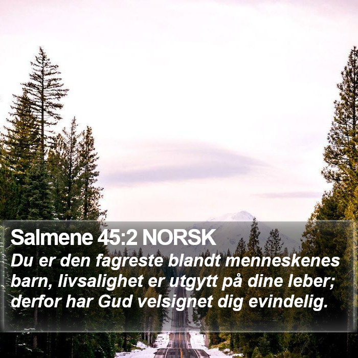 Salmene 45:2 NORSK Bible Study