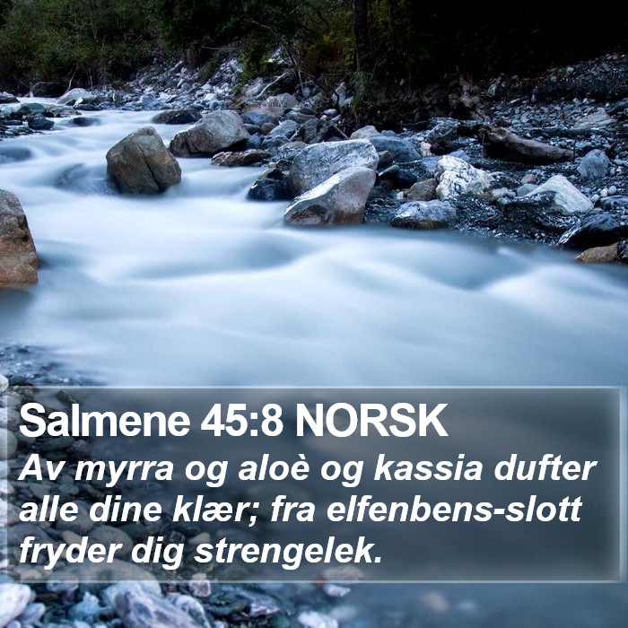 Salmene 45:8 NORSK Bible Study