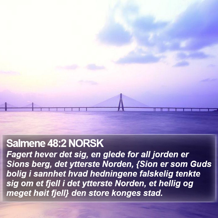 Salmene 48:2 NORSK Bible Study