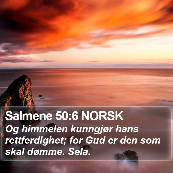 Salmene 50:6 NORSK Bible Study