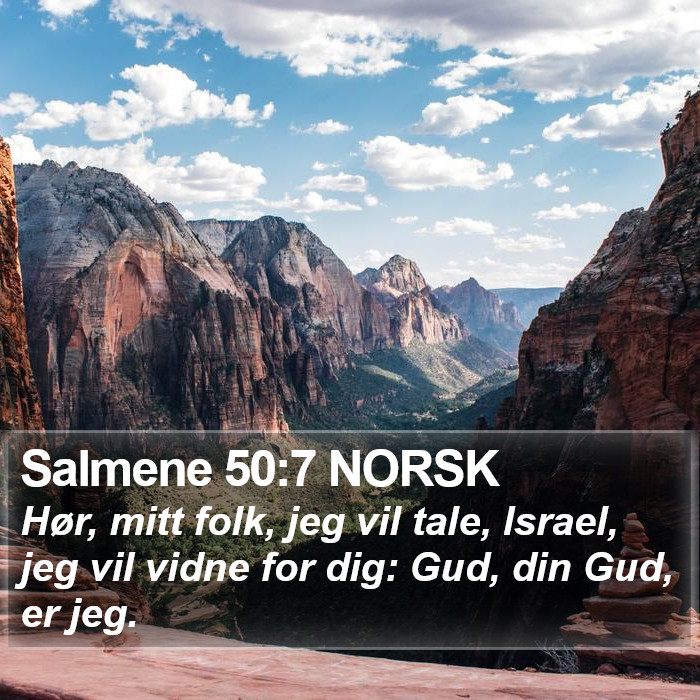 Salmene 50:7 NORSK Bible Study