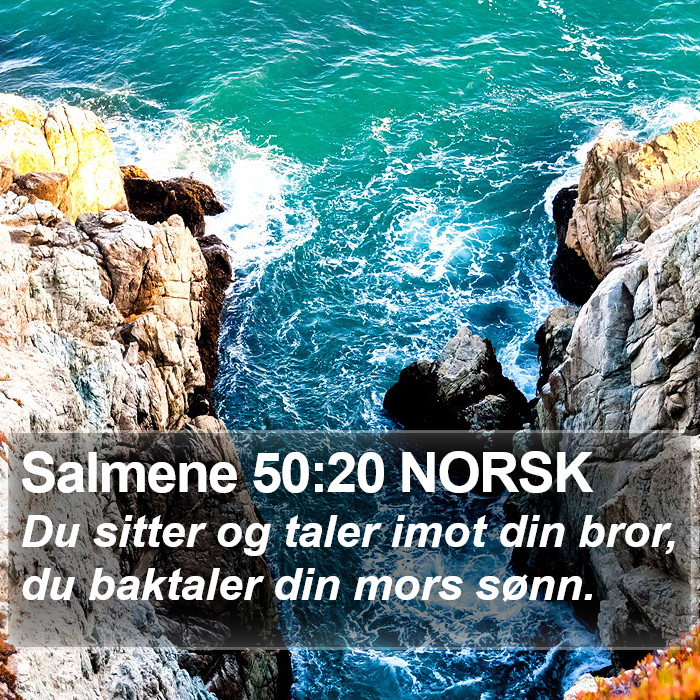 Salmene 50:20 NORSK Bible Study