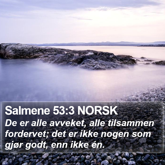 Salmene 53:3 NORSK Bible Study