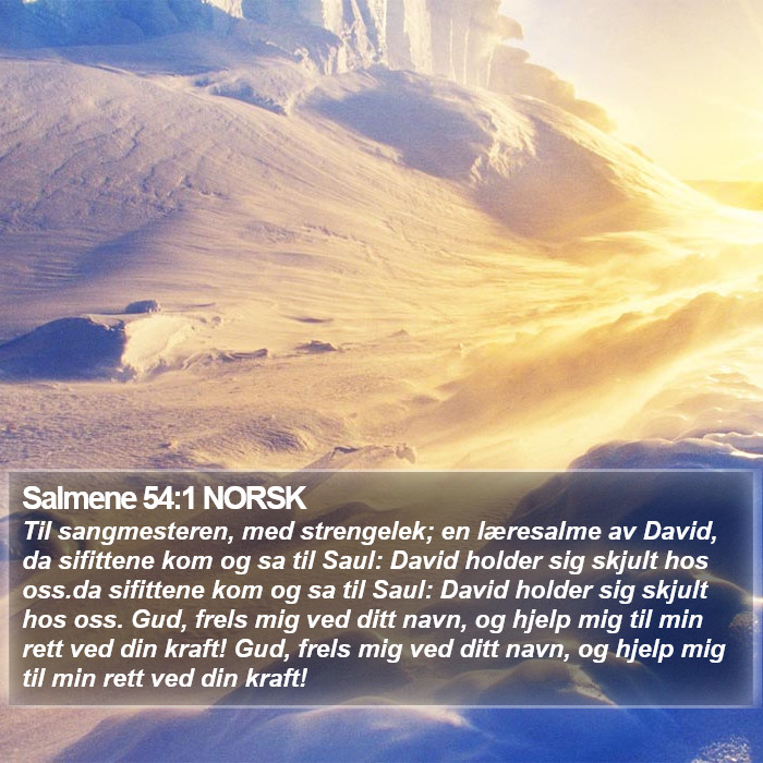 Salmene 54:1 NORSK Bible Study