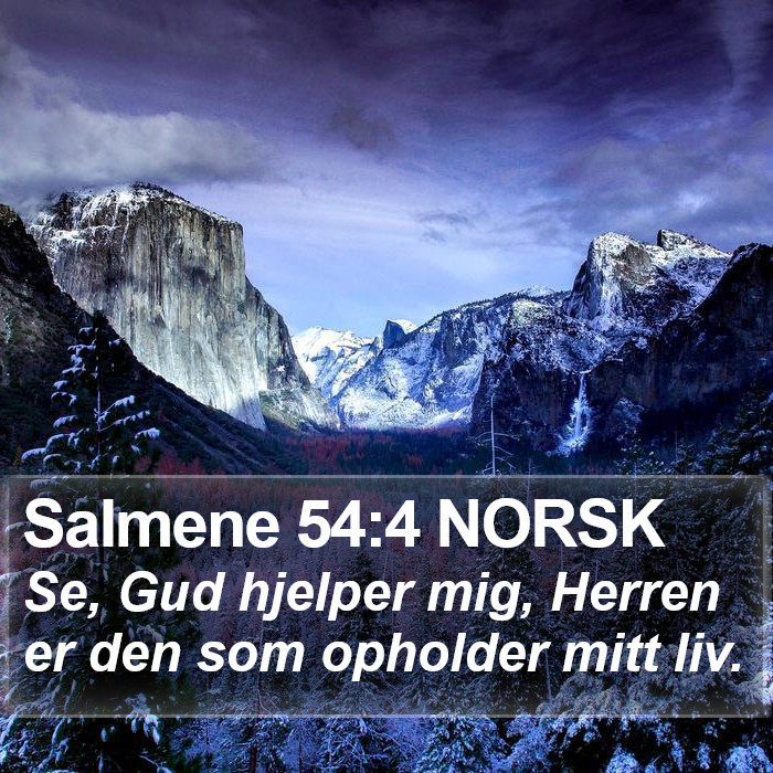 Salmene 54:4 NORSK Bible Study