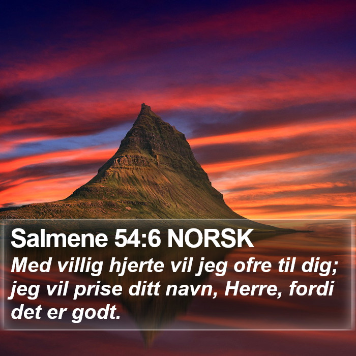 Salmene 54:6 NORSK Bible Study