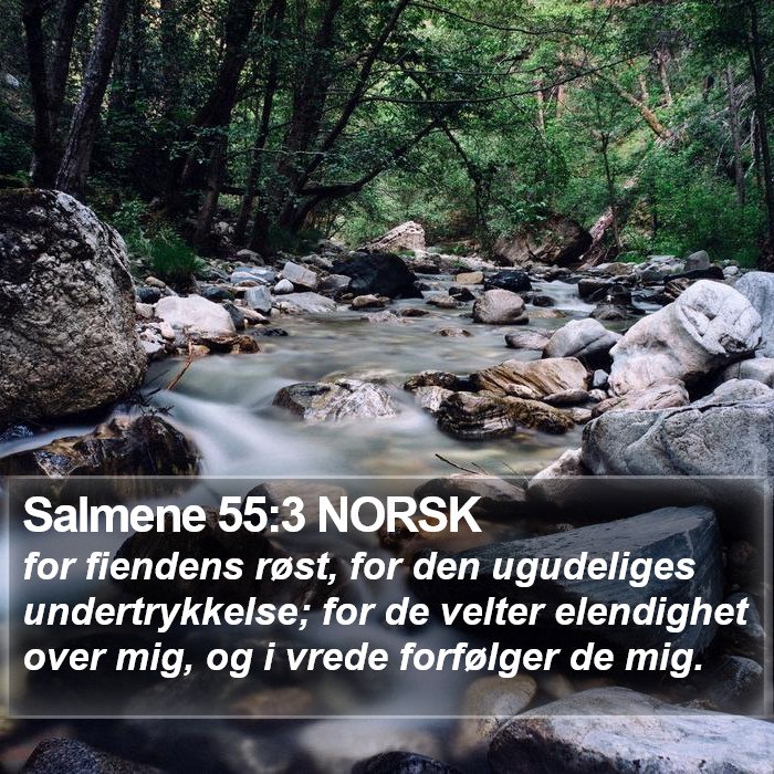 Salmene 55:3 NORSK Bible Study