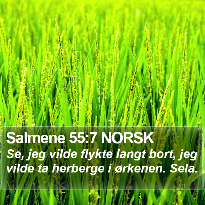 Salmene 55:7 NORSK Bible Study