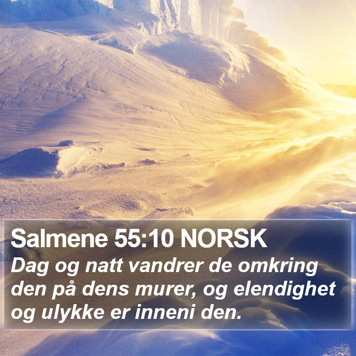 Salmene 55:10 NORSK Bible Study