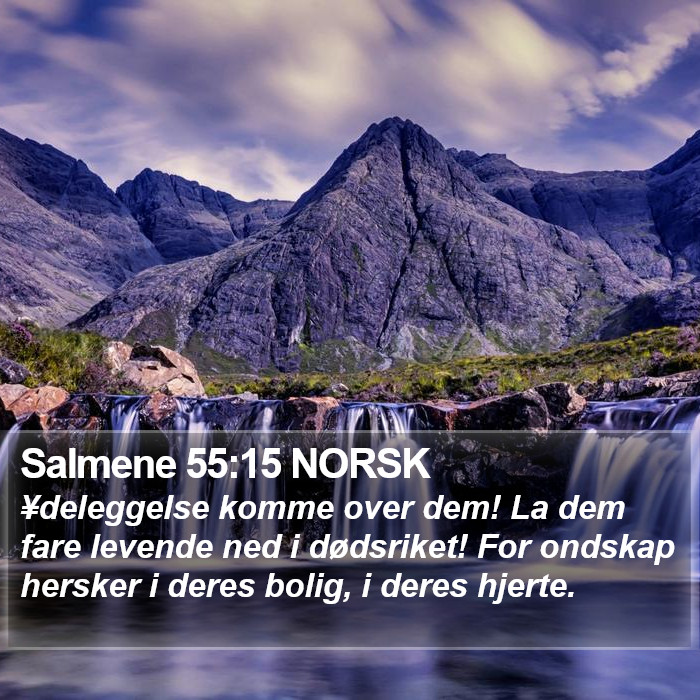 Salmene 55:15 NORSK Bible Study