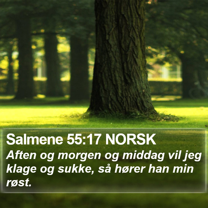 Salmene 55:17 NORSK Bible Study