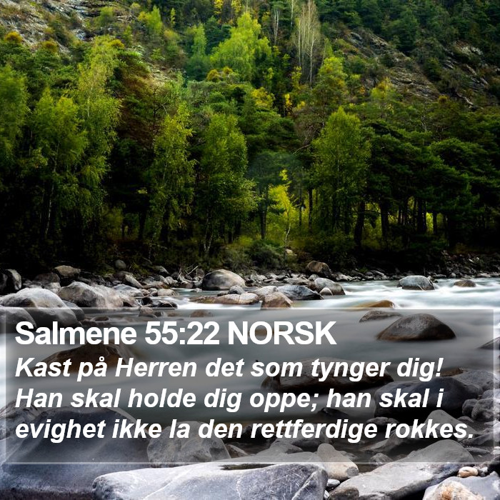 Salmene 55:22 NORSK Bible Study