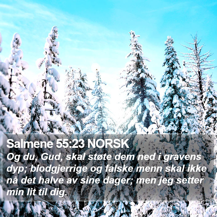 Salmene 55:23 NORSK Bible Study