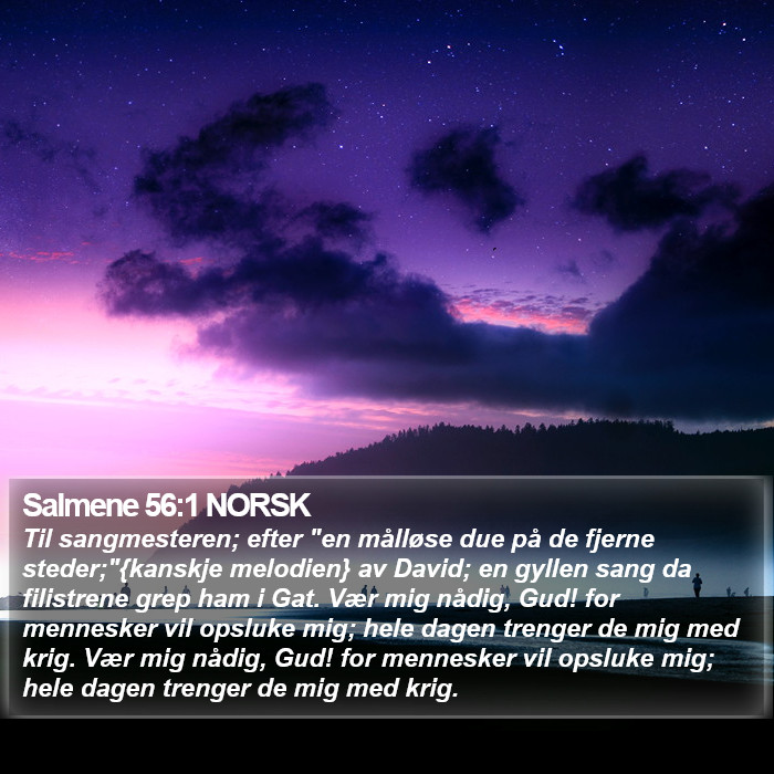Salmene 56:1 NORSK Bible Study