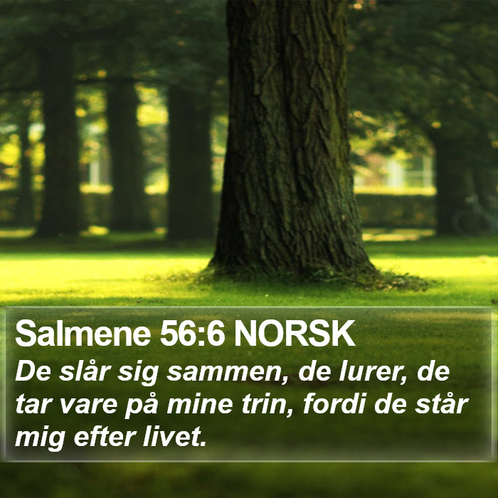 Salmene 56:6 NORSK Bible Study