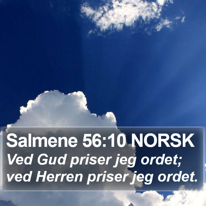Salmene 56:10 NORSK Bible Study