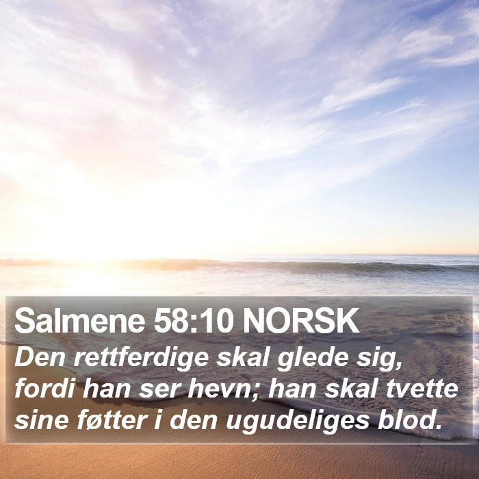 Salmene 58:10 NORSK Bible Study
