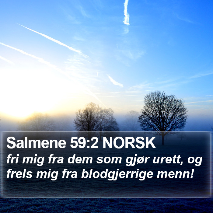 Salmene 59:2 NORSK Bible Study