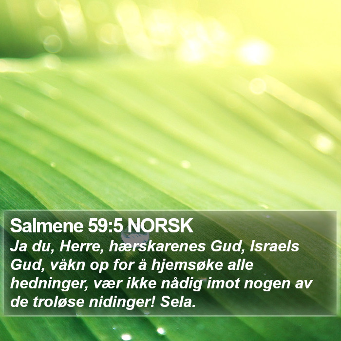 Salmene 59:5 NORSK Bible Study