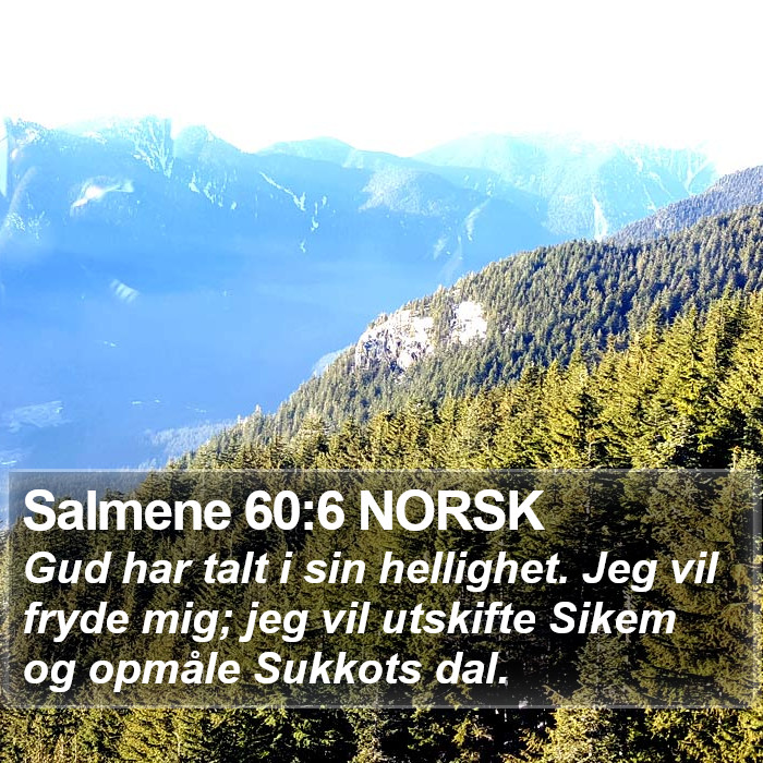 Salmene 60:6 NORSK Bible Study