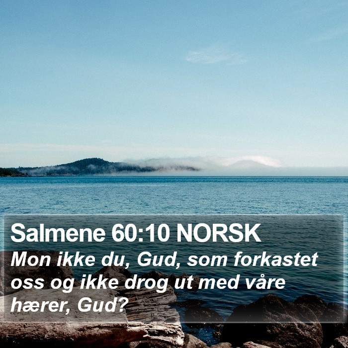 Salmene 60:10 NORSK Bible Study