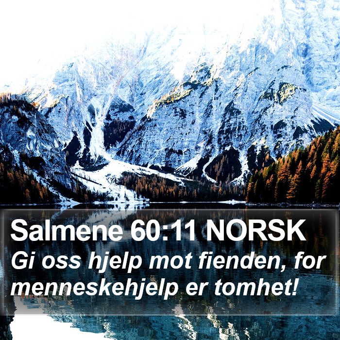 Salmene 60:11 NORSK Bible Study