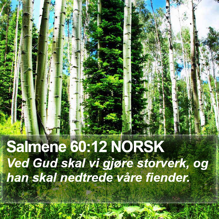 Salmene 60:12 NORSK Bible Study