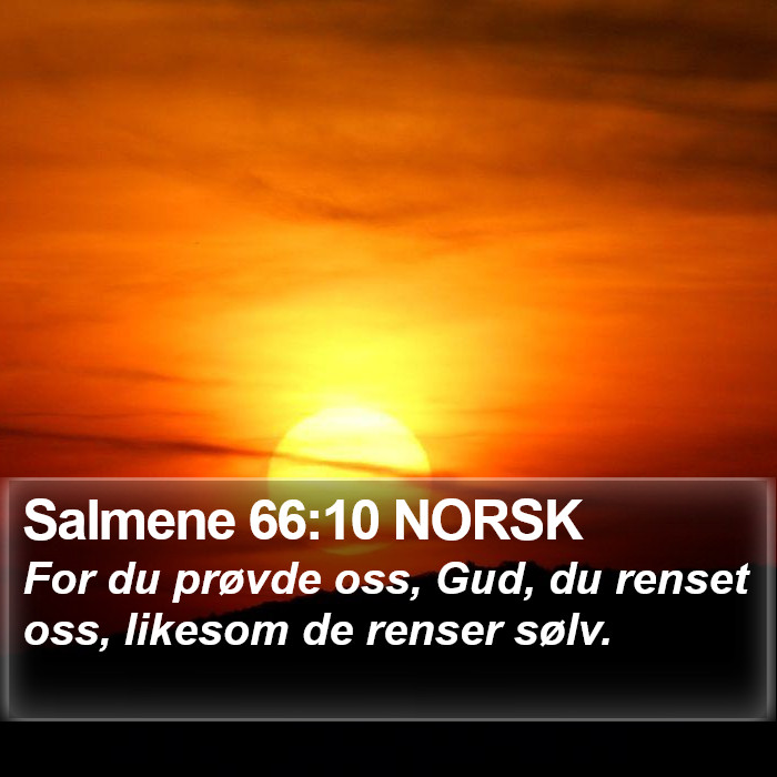 Salmene 66:10 NORSK Bible Study