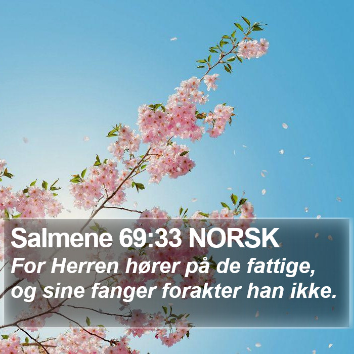 Salmene 69:33 NORSK Bible Study