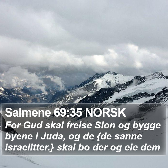 Salmene 69:35 NORSK Bible Study