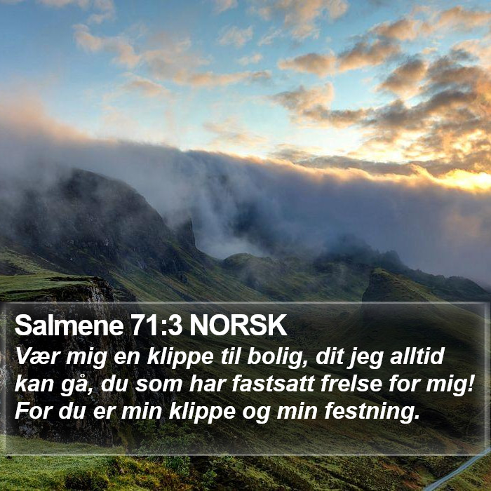 Salmene 71:3 NORSK Bible Study