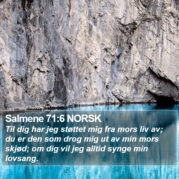 Salmene 71:6 NORSK Bible Study