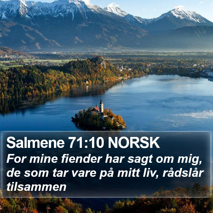 Salmene 71:10 NORSK Bible Study