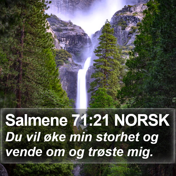 Salmene 71:21 NORSK Bible Study
