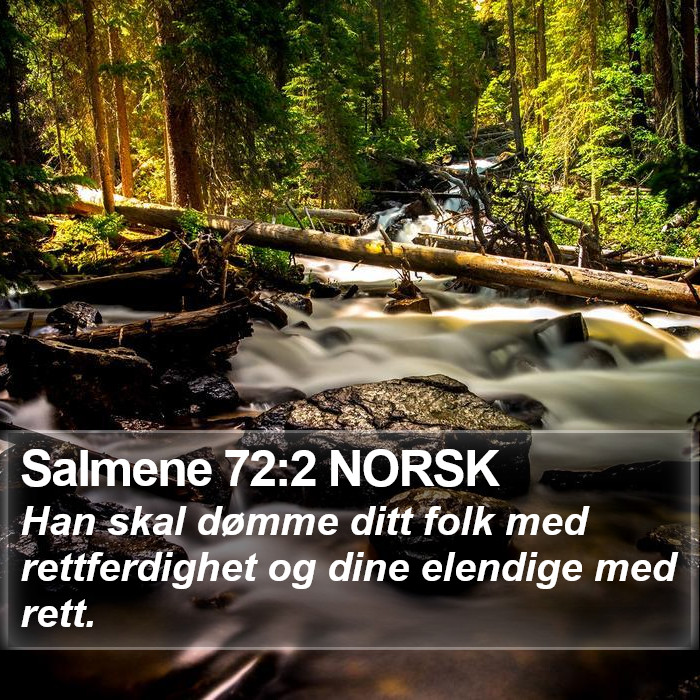 Salmene 72:2 NORSK Bible Study