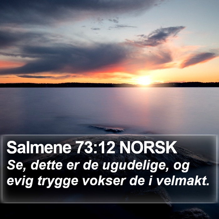 Salmene 73:12 NORSK Bible Study