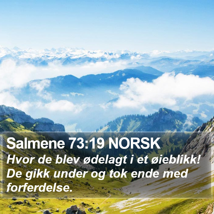 Salmene 73:19 NORSK Bible Study