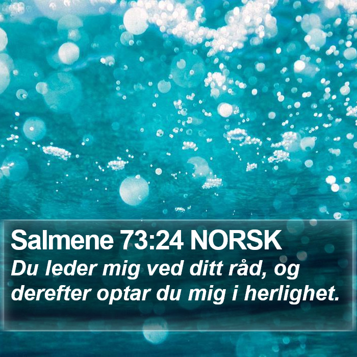 Salmene 73:24 NORSK Bible Study